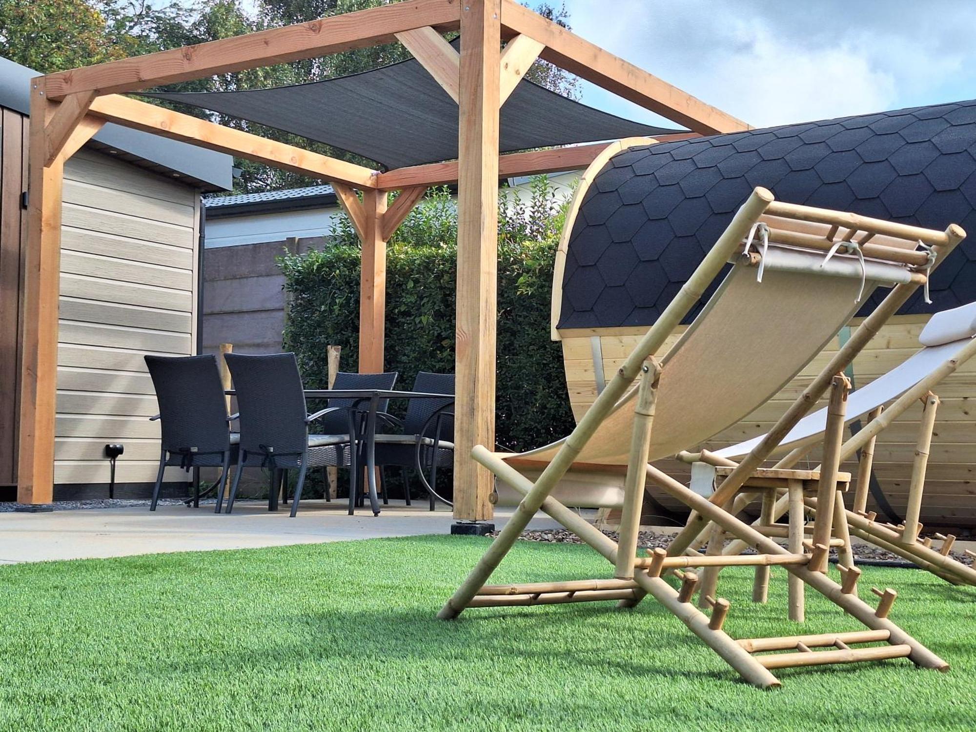 Heinkenszand 'Relax Lodge Sea' - Wellness Lodge In Zeeland - Private Sauna - Airco - Garden - Outdoor Swimming Pool - Free Wifi, Towels & Bed Linen מראה חיצוני תמונה